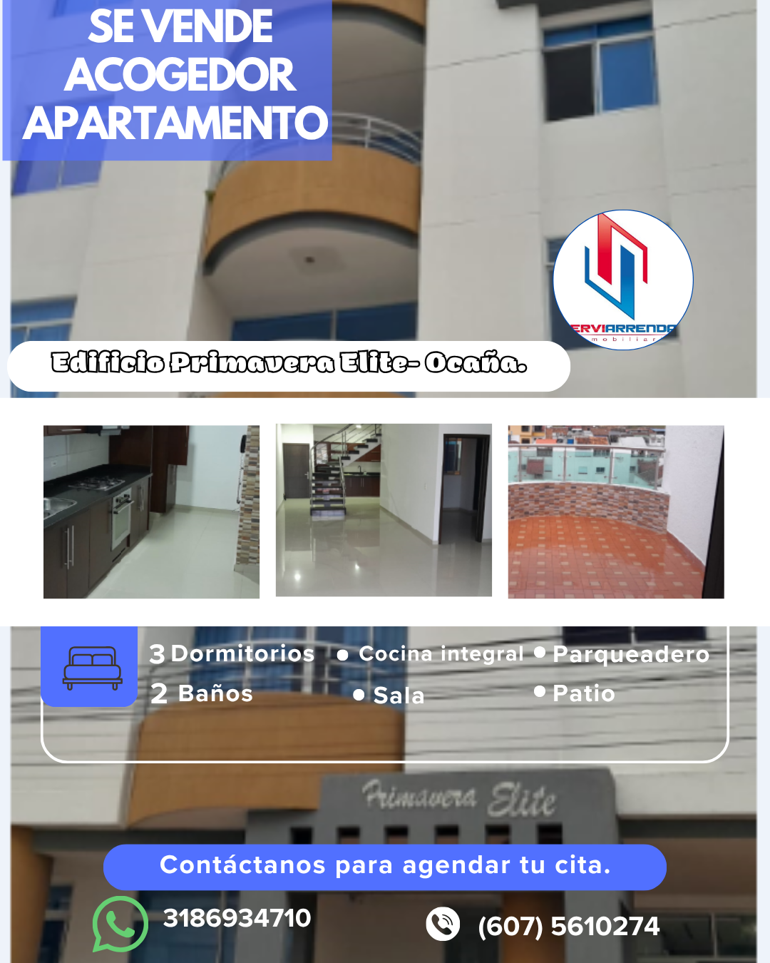 SE VENDE APARTAMENTO UBICADO EN EL EDIFICIO PRIMAVERA ELITE- OCAÑA